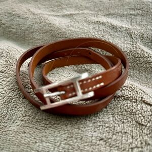 Hermes Leather wrap bracelet